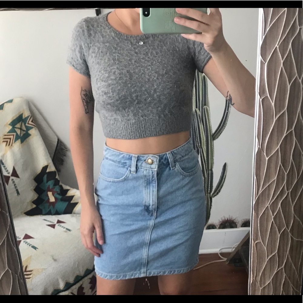 American Apparel denim skirt